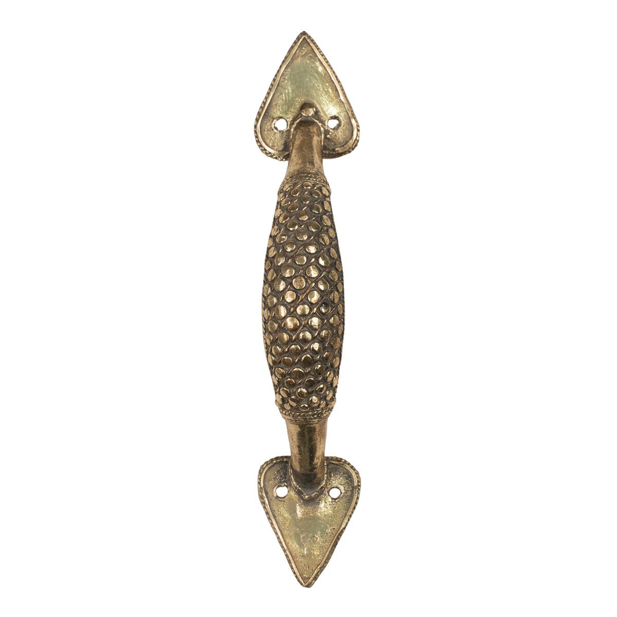 Handcrafted Brass Tribal Wall Handle | Traditional Indian Decorative Door Pull