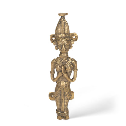 Handcrafted Dhokra Brass Door Handle | Traditional Indian Tribal Door Pull | Antique Brass Hardware