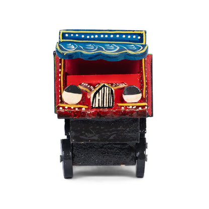 Handcrafted Wooden Toy Truck – Colorful Indian Folk Art Decorative Miniature Truck