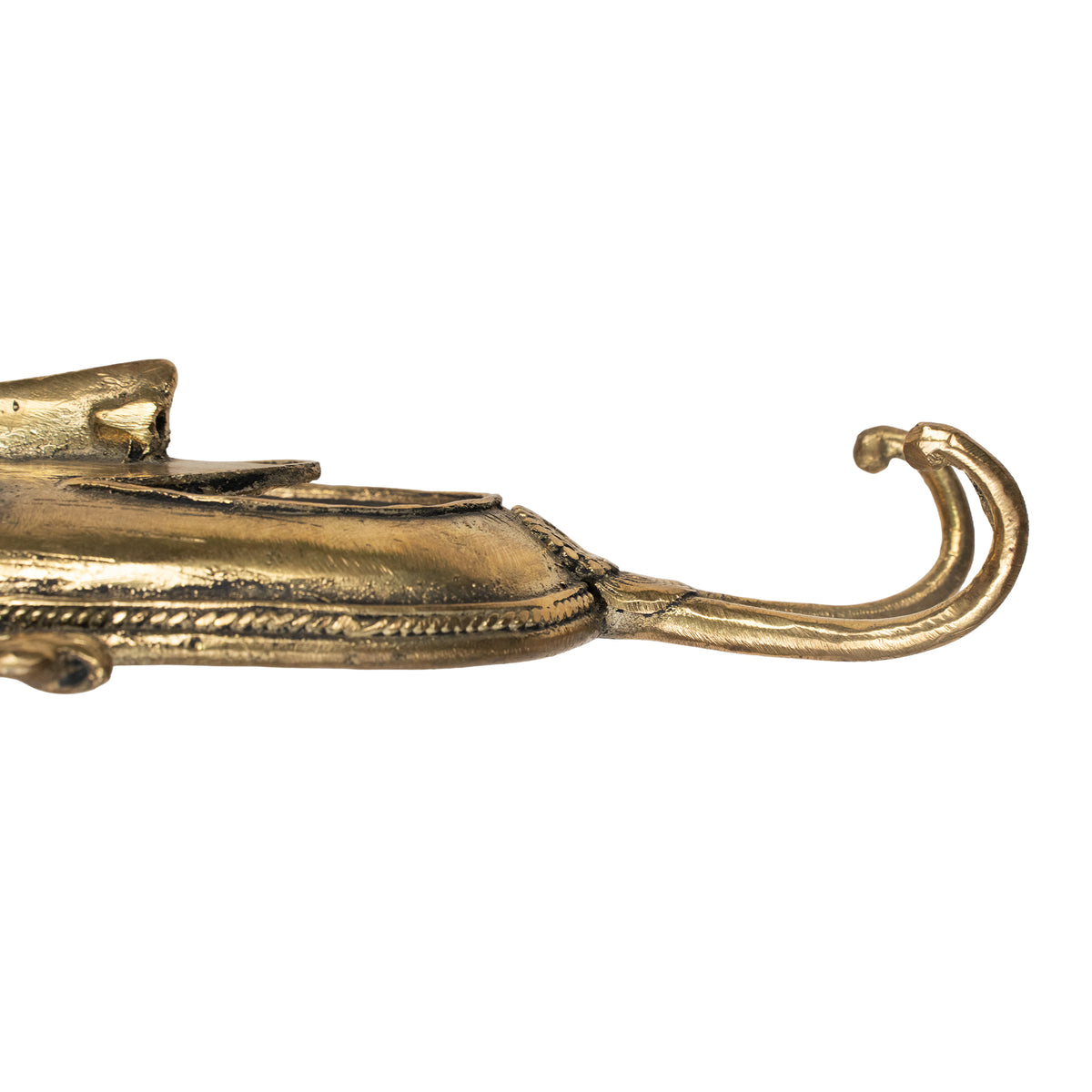 Handcrafted Brass Tribal Face Wall Hook | Indian Dhokra Wall Decor & Key Holder