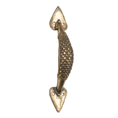 Handcrafted Brass Tribal Wall Handle | Traditional Indian Decorative Door Pull