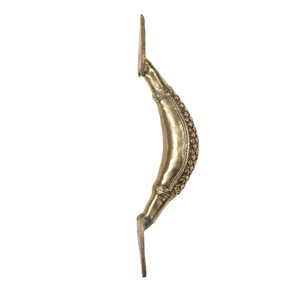 Handcrafted Brass Tribal Wall Handle | Traditional Indian Decorative Door Pull