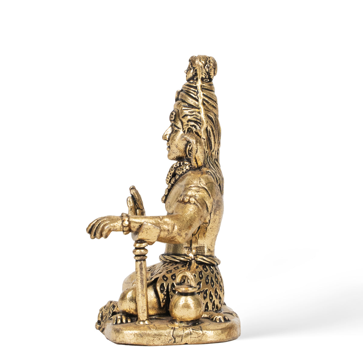 Handcrafted Brass Lord Shiva Statue – Traditional Indian Spiritual Art & Home Decor