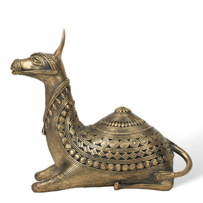 Handcrafted Dhokra Brass Camel Sculpture – Traditional Indian Tribal Home Decor