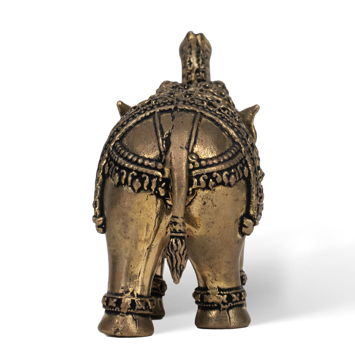 Handcrafted Dhokra Brass Elephant Sculpture – Traditional Indian Tribal Art Decor