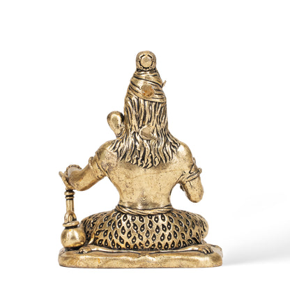 Handcrafted Brass Lord Shiva Statue – Traditional Indian Spiritual Art & Home Decor