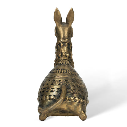 Handcrafted Dhokra Brass Camel Sculpture – Traditional Indian Tribal Home Decor