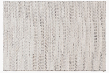 Handwoven Chunky Wool Rug – Ivory Beige Textured Area Rug, 2000 GSM