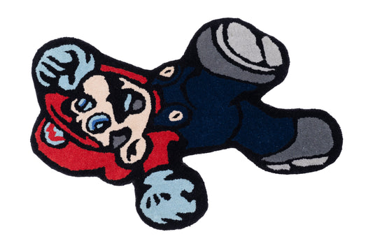 Hand Tufted Cartoon Character Rug – Red, Black & Blue Wool Rug for Kids Room, Playroom & Gaming Décor | 2 × 3 Feet