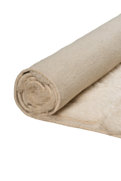 Moroccan Ivory Rug – 100% New Zealand Wool | Handwoven Textured Moroccan Area Rug