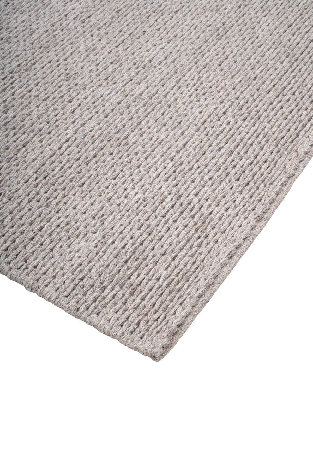 Handwoven Natural Grey Wool Area Rug | Soft Textured Flatweave Rug for Modern, Scandinavian & Rustic Interiors