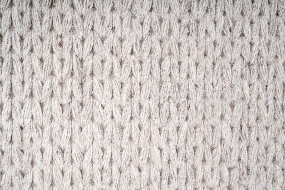 Handwoven Natural Grey Wool Area Rug | Soft Textured Flatweave Rug for Modern, Scandinavian & Rustic Interiors