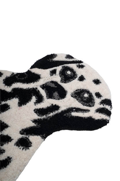 Hand Tufted Dalmatian Dog Shaped Wool Rug – Animal Kids Room Accent Rug | 2 × 3 Feet
