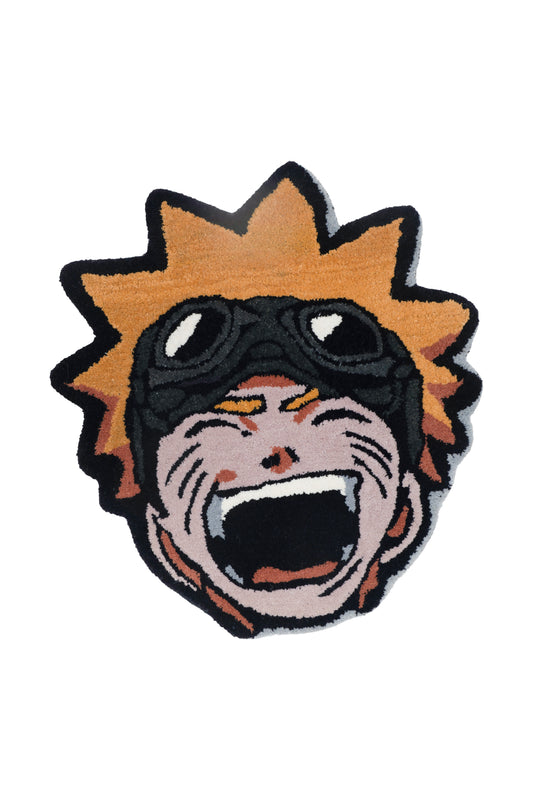 Hand Tufted Naruto Anime Character Wool Rug – Kids Room & Gaming Room Accent Rug | 2 × 2 Feet