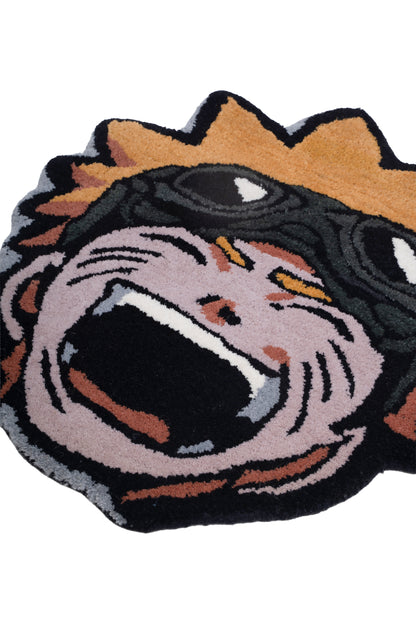 Hand Tufted Naruto Anime Character Wool Rug – Kids Room & Gaming Room Accent Rug | 2 × 2 Feet