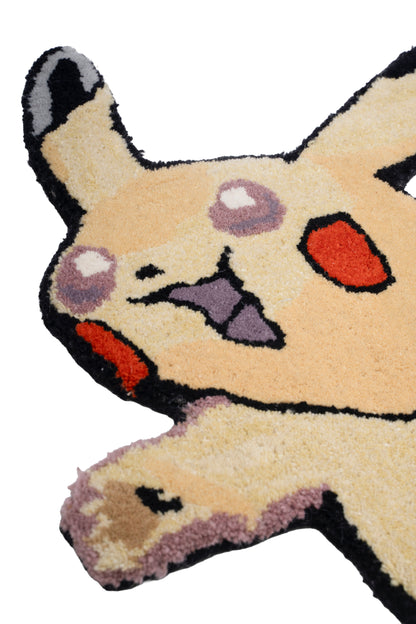 Hand Tufted Cartoon Character Wool Rug – Playful Animal Inspired Kids Room Rug | 2 × 2 Feet