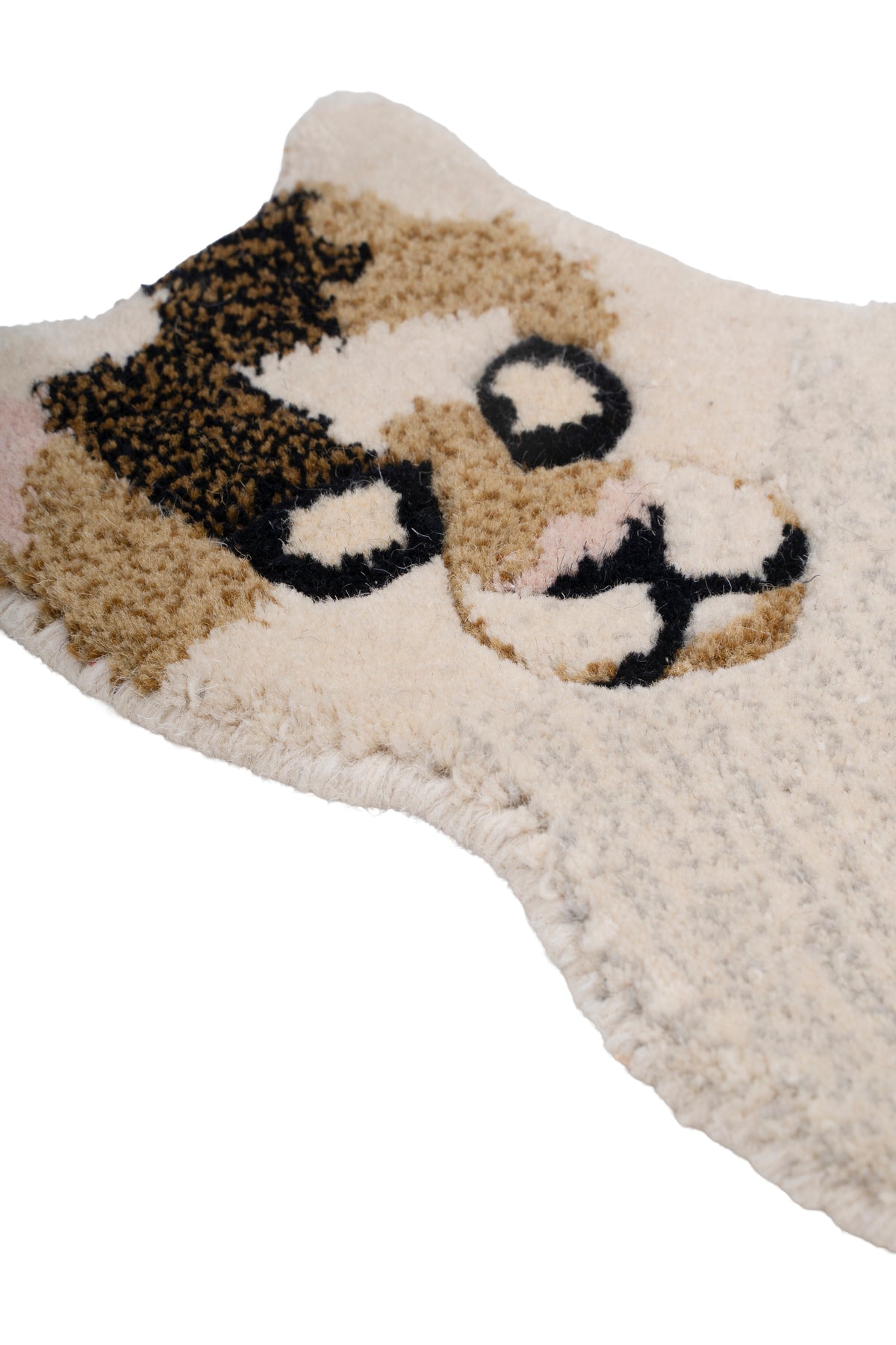 Hand Tufted Cat Rug – Animal Shaped Wool Rug for Kids Room, Bedroom & Modern Décor | 2 × 3 Feet